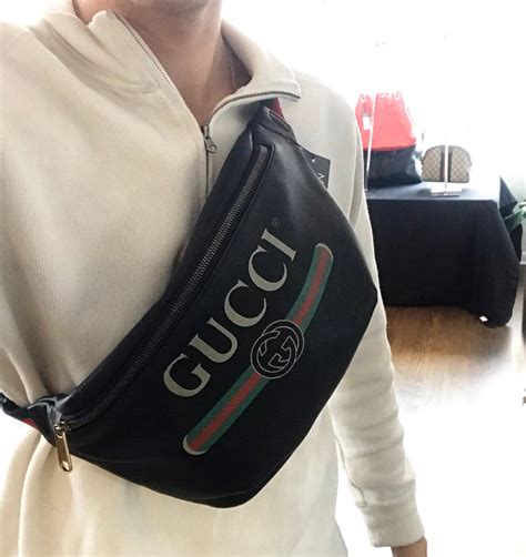 gucci fanny pack with stars|gucci fanny pack for men.